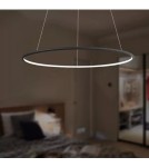Altavola Design Lampa wisząca Ledowe Okręgi No.1 Φ80 cm in 4k 43W czarna Altavola Design Lampa wisząca Ledowe Okręgi No.1 Φ80 cm in 4k 43W czarna