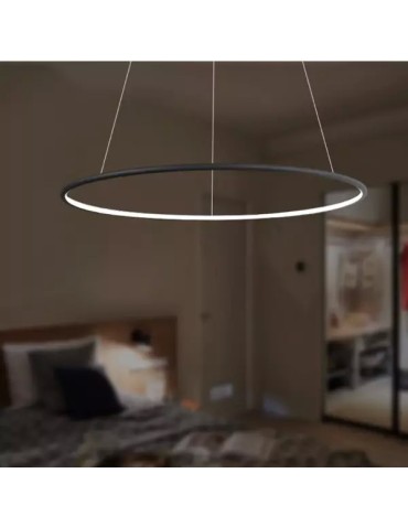 Altavola Design Lampa wisząca Ledowe Okręgi No.1 Φ80 cm in 4k 43W czarna  - produkt 2