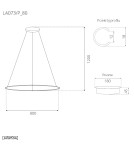 Altavola Design Lampa wisząca Ledowe Okręgi No.1 Φ80 cm in 4k 43W czarna Altavola Design Lampa wisząca Ledowe Okręgi No.1 Φ80 cm in 4k 43W czarna