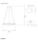 Lampy wiszące okręgi - Altavola Design Lampa wisząca Ledowe Okręgi No.1 śr.60 cm in 3k 32W czarna   - product 6