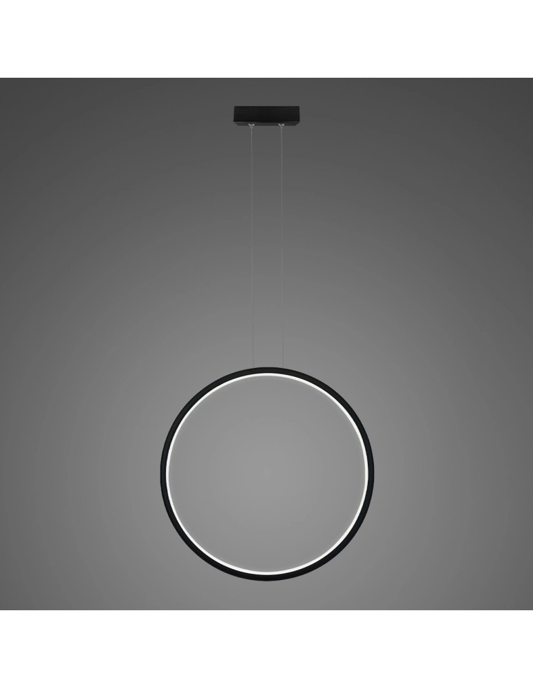 Altavola Design Lampa wisząca Ledowe okręgi No.1 X Φ80cm in 4k 43W czarny 