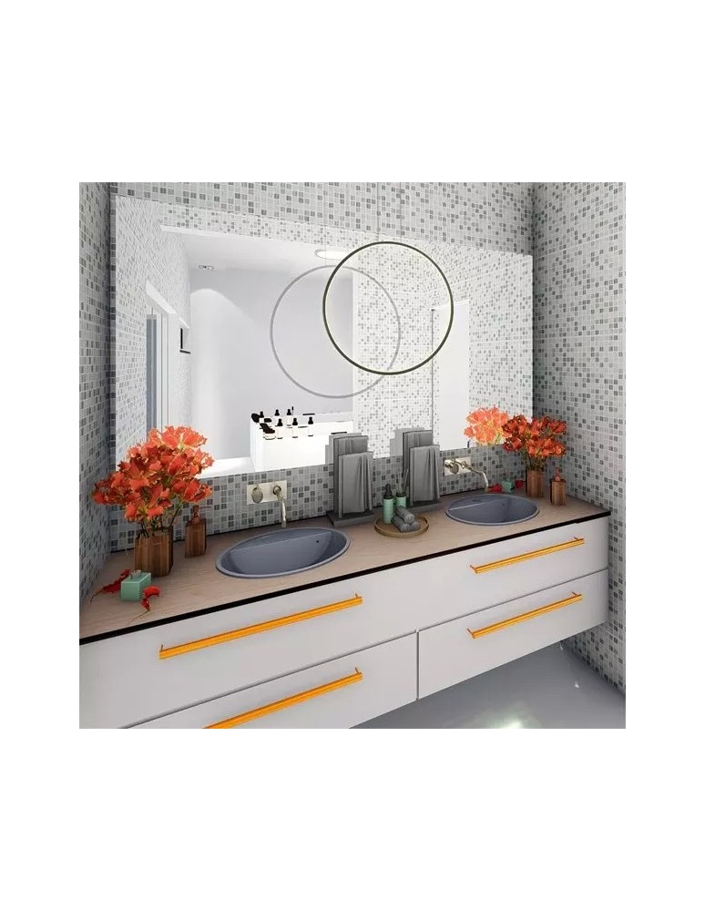Lampy wiszące okręgi - Altavola Design Lampa wisząca Ledowe okręgi No.1 X śr.60cm in 3k 32W czarny  - product kolory-swiatla.pl 3