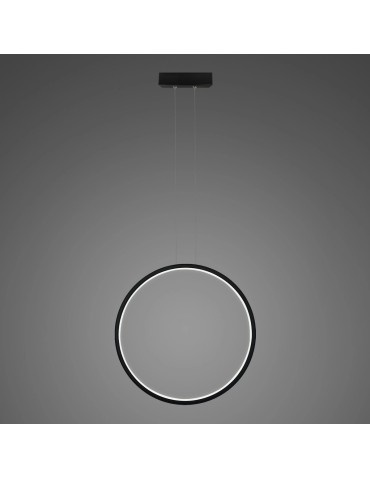 Altavola Design Lampa wisząca Ledowe okręgi No.1 X Φ60cm in 4k 32W czarna