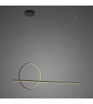 Lampy wiszące nad wyspę - Altavola Design Lampa wisząca LINEA No.2 120 śr.40 cm 3k 39W czarna  - product 1
