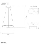 Lampy wiszące okręgi - Altavola Design Lampa wisząca Ledowe Okręgi No.1 śr.40 in 4k 21W czarna   - product 2