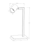 Lampy stołowe do czytania - Light Prestige Snow biurkowa biała 1xGU10 LP-731/1T WH - product 7