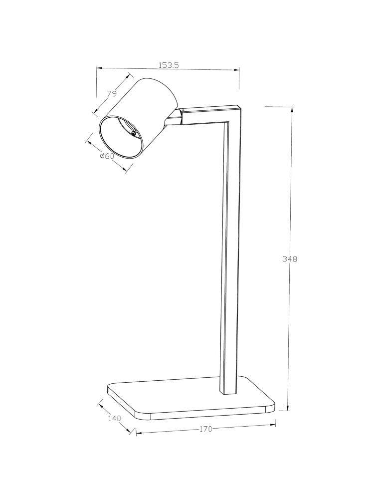 Light Prestige Snow biurkowa biała 1xGU10 LP-731/1T WH