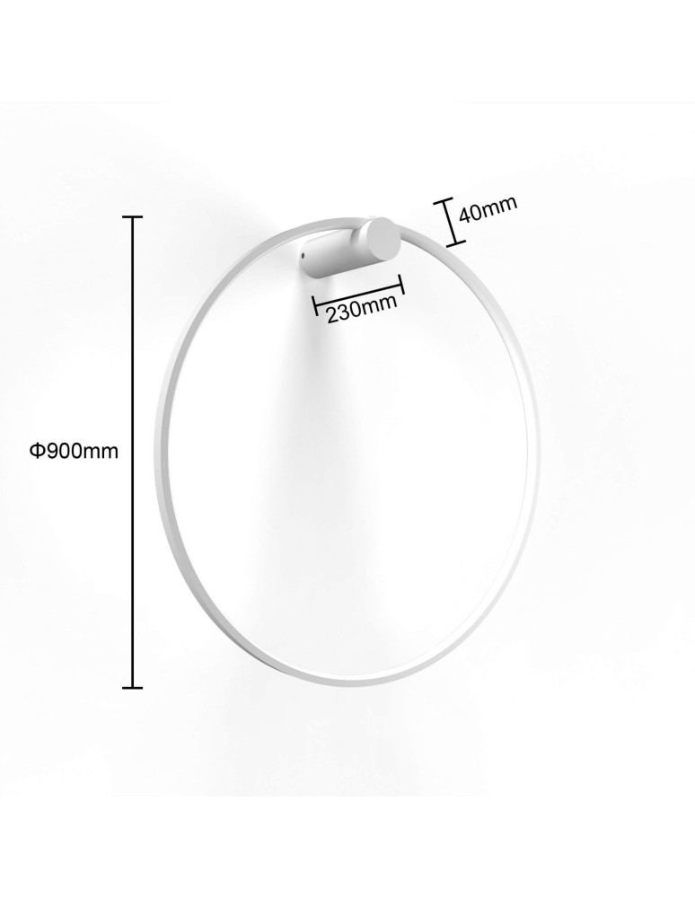Light Prestige Mirror kinkiet duży biały 1xLED LP-999/1W L WH Light Prestige Mirror kinkiet duży biały 1xLED LP-999/1W L WH