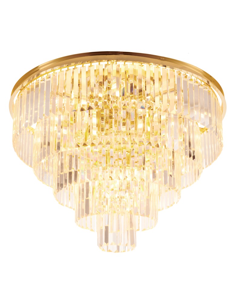 Step into Design Plafon sufitowy SPLENDORE złoty 80cm DN915-80
