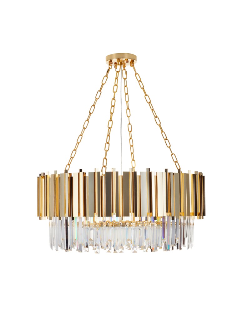 Step into Design Lampa wisząca REA złota 80cm DN923-80 Step into Design Lampa wisząca REA złota 80cm DN923-80