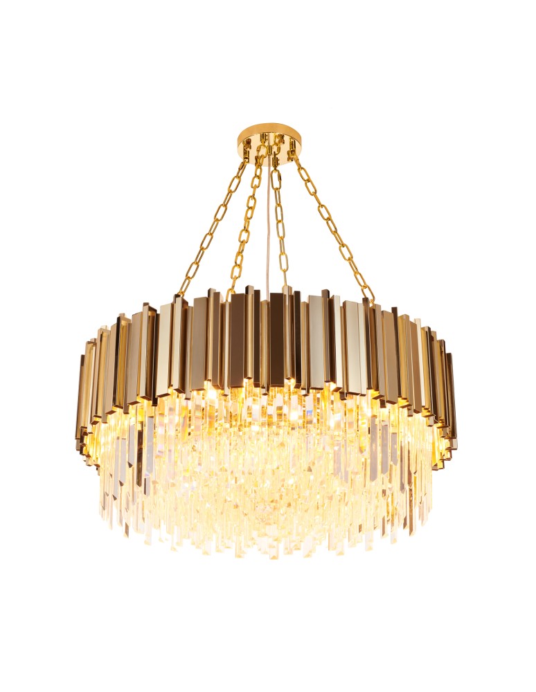 Step into Design Lampa wisząca REA złota 80cm DN923-80 Step into Design Lampa wisząca REA złota 80cm DN923-80