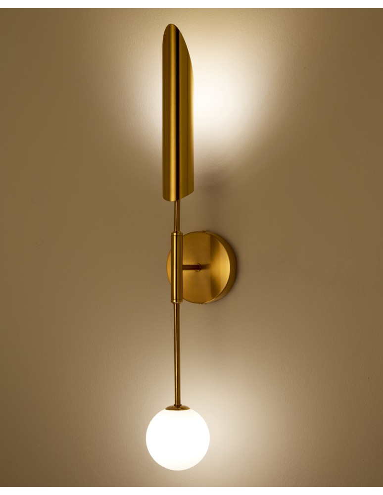 Step into Design Lampa ścienna MIKA-1 biało złota 85cm ST-F086 Step into Design Lampa ścienna MIKA-1 biało złota 85cm ST-F086