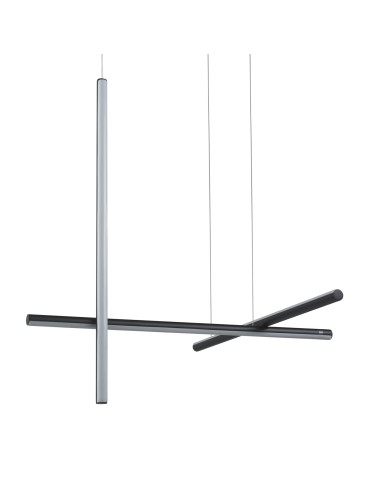 Step into Design Lampa wisząca ASTA-3 LED barwa 4000K czarna 78cm ST-9194P-3 black 4000K