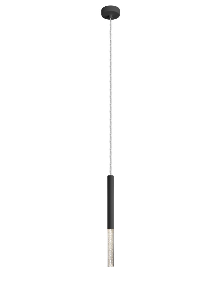 Lampy wiszące sople - Zuma Line One Lampa Wisząca Czarna/Black P0461-01E-P7P7 - produkt kolory-swiatla.pl 1
