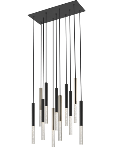 Zuma Line One Lampa Wisząca Czarny Mat+Złota/Matt Black+French Gold P0461-11L-P7SD
