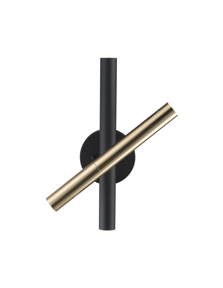 Kinkiety LED - Zuma Line Loya Kinkiet Czarno-Złoty/Black-French Gold W0461-03N-P7SD - produkt kolory-swiatla.pl 1