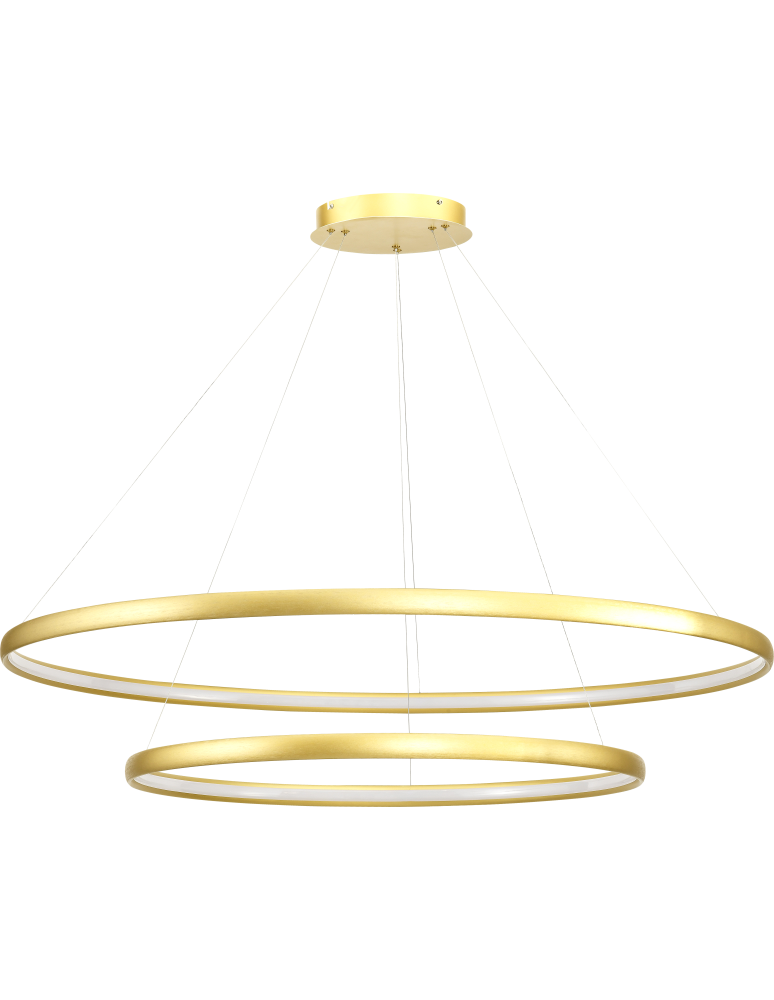 Lampy wiszące okręgi - Zuma Line Carlo Lampa Wisząca Złota/Gold PL210503-800+1200-GD - produkt kolory-swiatla.pl 1