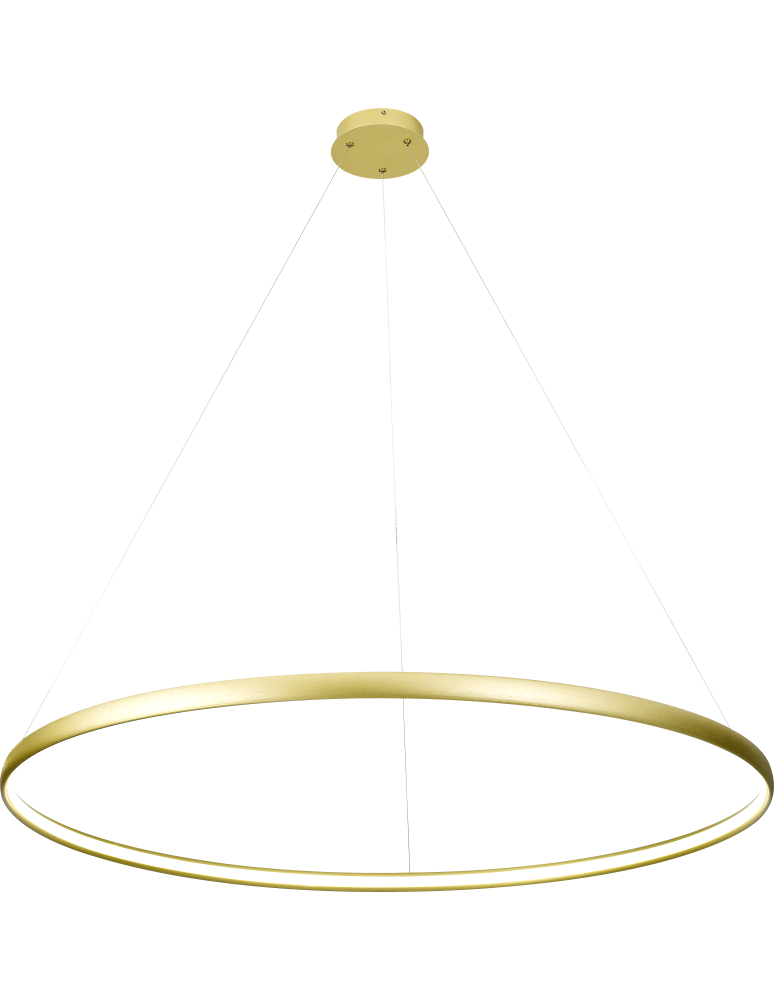 Lampy wiszące okręgi - Zuma Line Carlo Lampa Wisząca Złota/Gold PL210503-1200-GD - produkt kolory-swiatla.pl 1
