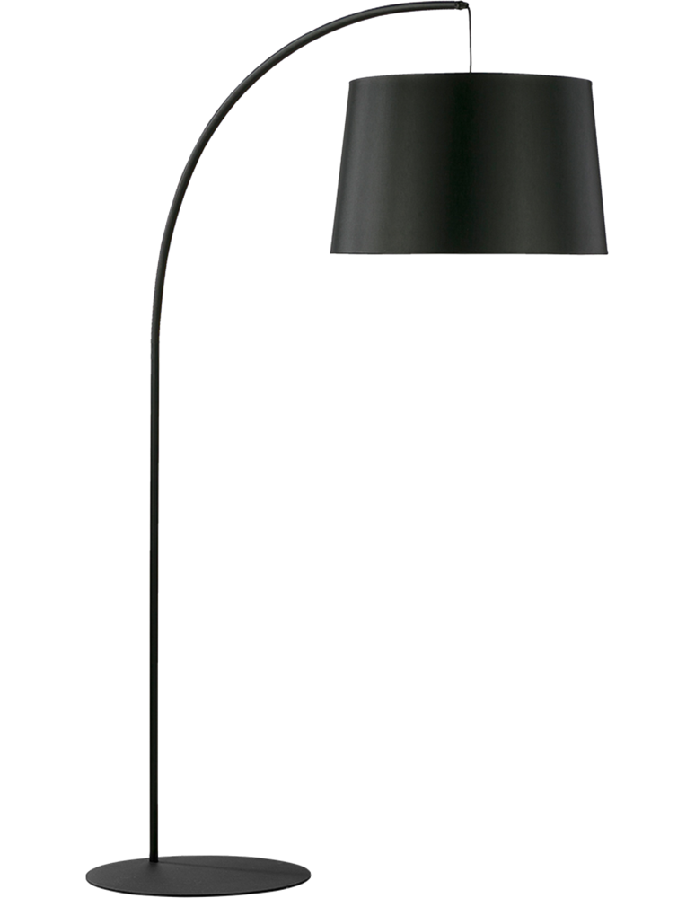Lampy podłogowe z abażurem - Zuma Line Kalaiya Lampa Podłogowa Czarno Złota 3092 - produkt kolory-swiatla.pl 1