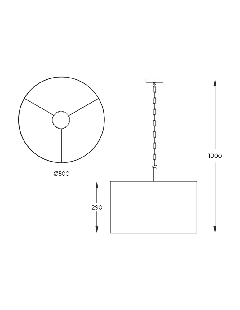 Lampy wiszące z abażurem - Zuma Line Wisząca Inga P06-Gd-Bk P06-GD-BK czarny - product kolory-swiatla.pl 2