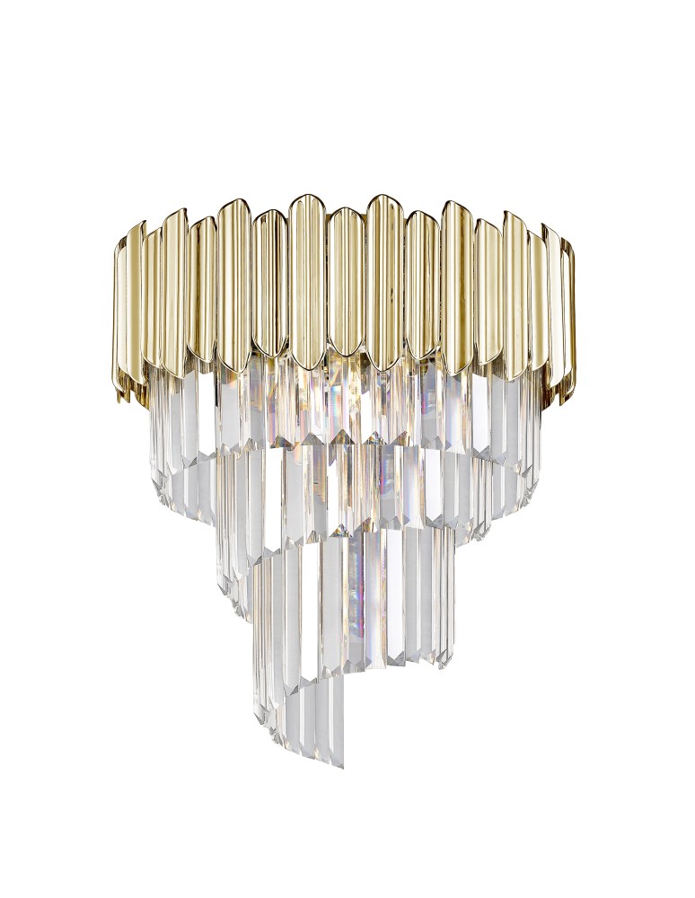 Lampy sufitowe glamour - Zuma Line Gladius Lampa Sufitowa C0535-05C-F4J7 złoty - produkt kolory-swiatla.pl 1