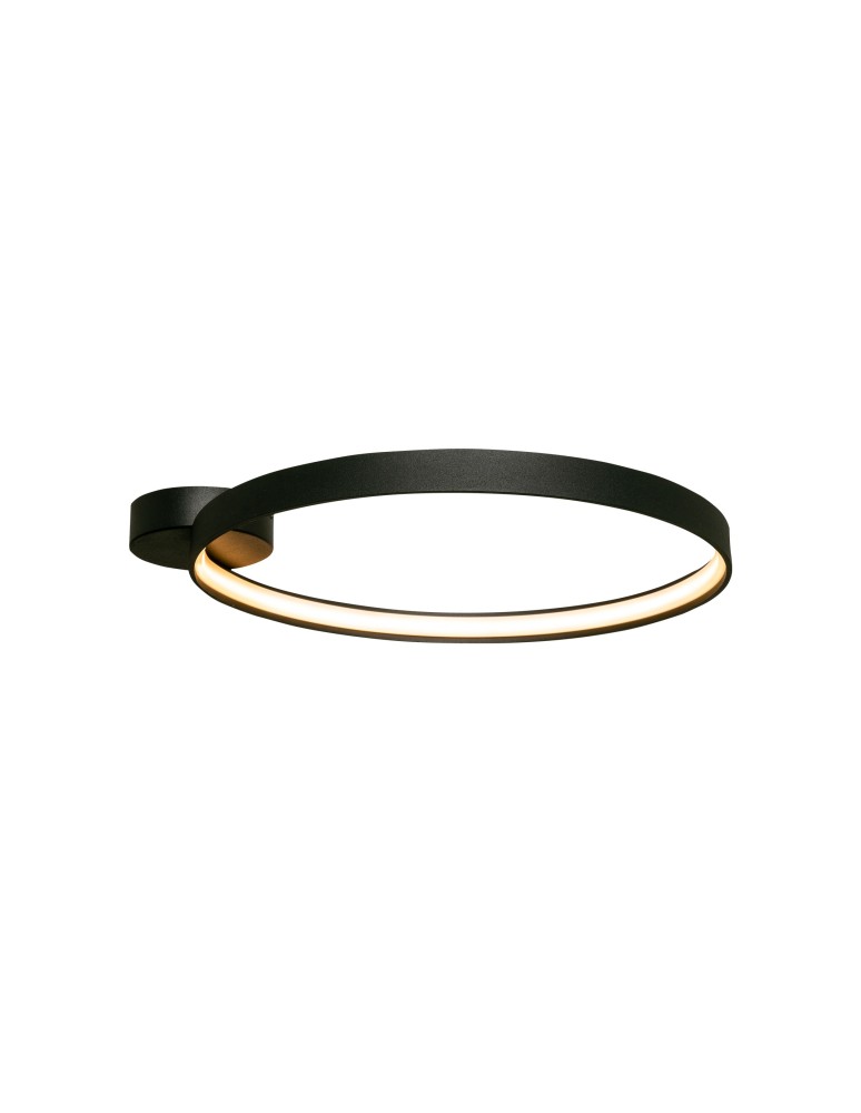 Lampy sufitowe ringi - Zuma Line Circle Lampa Sufitowa LA0770 czarny mat - produkt kolory-swiatla.pl 1