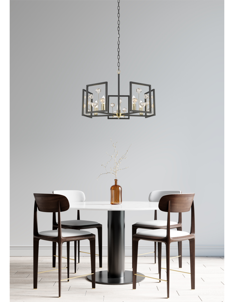Zuma Line Caroline lampa Wisząca P0541-05A-SDAC czarny mat