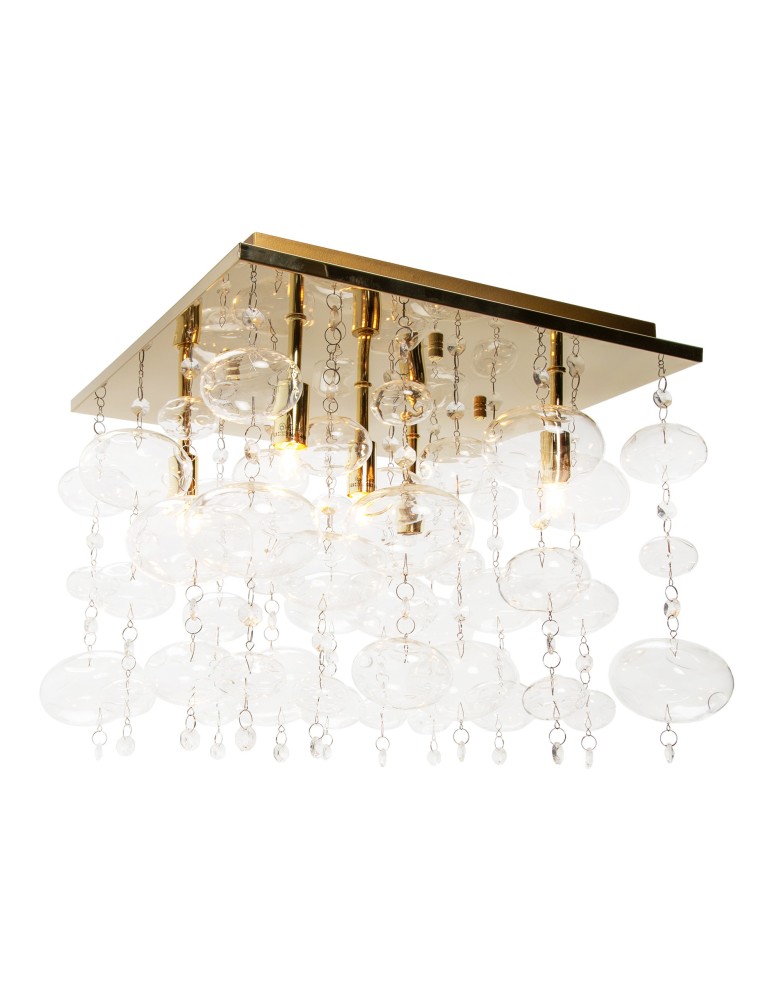 Lampy sufitowe kwadratowe - Zuma Line Elli Lampa Sufitowa Złoty/Gold RLX92175-5GC - produkt kolory-swiatla.pl 1