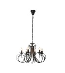 Żyrandole świecznikowe - Zuma Line Novia Lampa Wisząca Czarna/Black RLD94217-6B - product 1