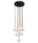 Lampy wiszące kule - Zuma Line Ali Lampa Wisząca 5642 czarny - product 1