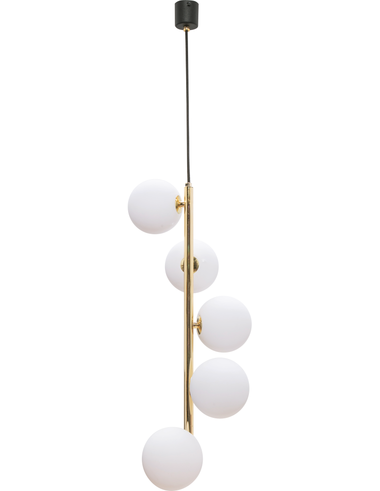 Lampy wiszące kule - Zuma Line Ali Lampa Wisząca 5648 czarny - produkt kolory-swiatla.pl 1