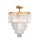 Lampy sufitowe z kryształami - Zuma Line Amedeo Lampa Sufitowa FC17106/6+3+1-GLD złoty - product 1