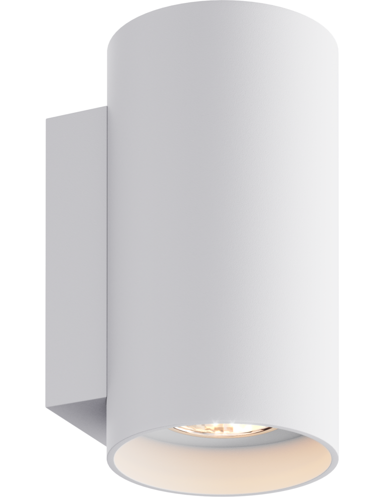 Kinkiety tuby - Zuma Line Sandy WL Round Kinkiet Biały/White 92695-N - produkt kolory-swiatla.pl 1