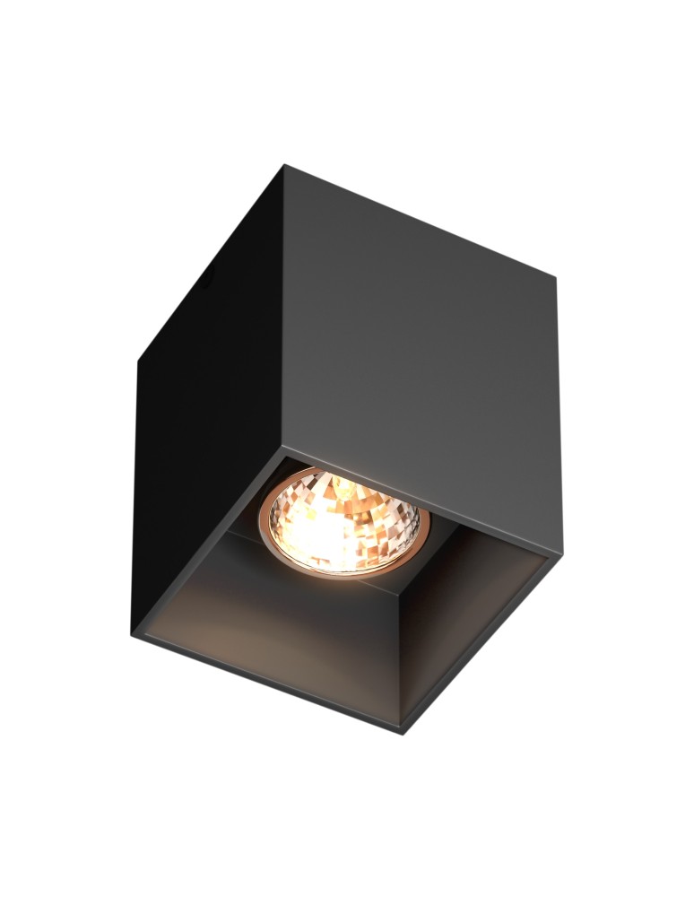 Oprawy sufitowe kwadratowe - Zuma Line Square Spot 50475-BK-N czarny - produkt kolory-swiatla.pl 1