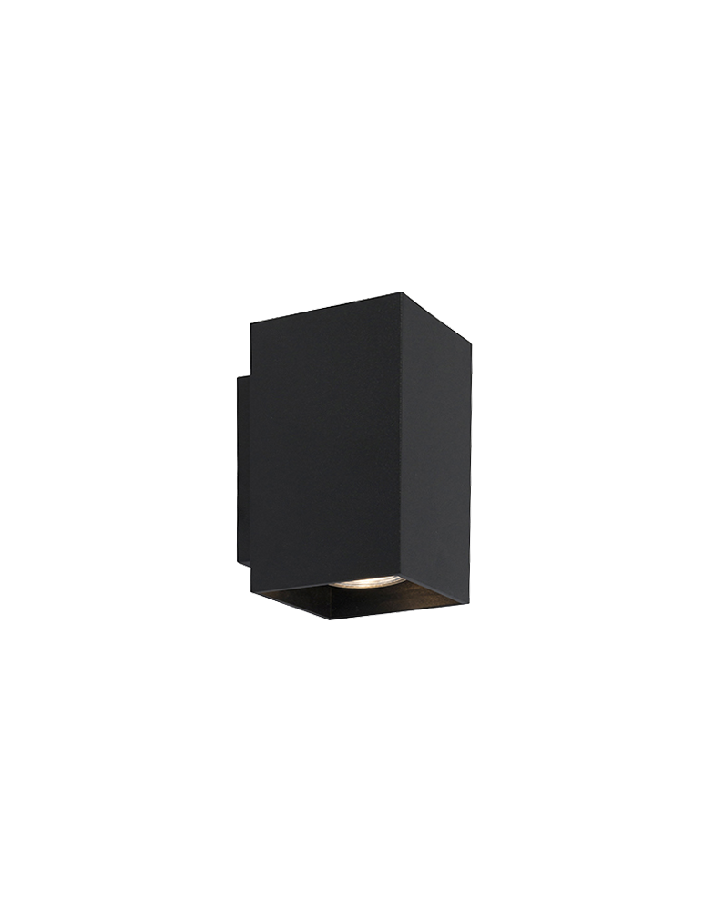 Kinkiety tuby - Zuma Line Sandy WL Square Kinkiet Czarny/Black 92698-N - produkt kolory-swiatla.pl 1