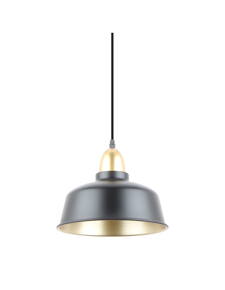 Lampy wiszące industrialne - Zuma Line Mensa Lampa Wisząca A8063-BK czarny mat - produkt kolory-swiatla.pl 1