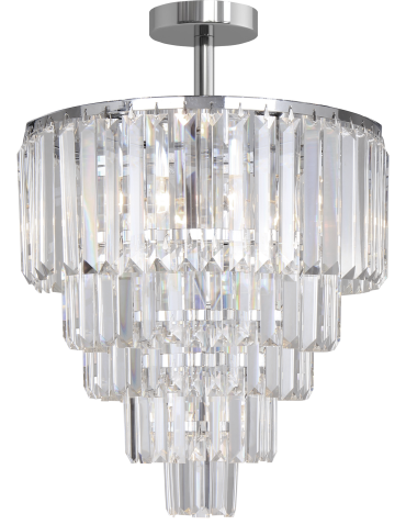 Zuma Line Amedeo Lampa Sufitowa FC17106/6+3+1-CHROME+CL chrom