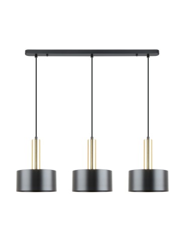 Zuma Line Leo Lampa Wisząca A8133-3A czarny mat