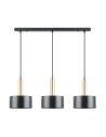 Zuma Line Leo Lampa Wisząca A8133-3A czarny mat