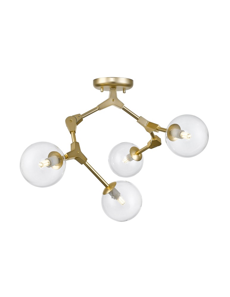 Lampy sufitowe 4 punktowe - Zuma Line Deimos Lampa Sufitowa C0462-04F-U8AC złoty mat - produkt kolory-swiatla.pl 1