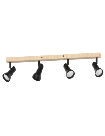 Zuma Line Triest Lampa Sufitowa JP01A-SP-04AS-BWD.373 czarny mat