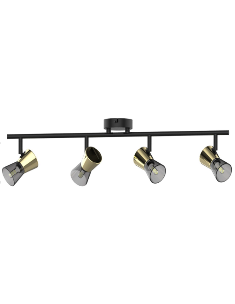 Lampy sufitowe reflektory - Zuma Line Cento Lampa Sufitowa TK220532-4BG czarny mat - produkt kolory-swiatla.pl 1