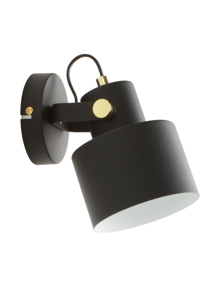 Kinkiety regulowane - Zuma Line Draco Kinkiet A6015-1 czarny mat - produkt kolory-swiatla.pl 1