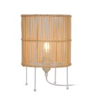Lampy stołowe Boho - Zuma Line Edin Lampa Stołowa Natural&Biały/Natural&White T19073D-D20 - product 1