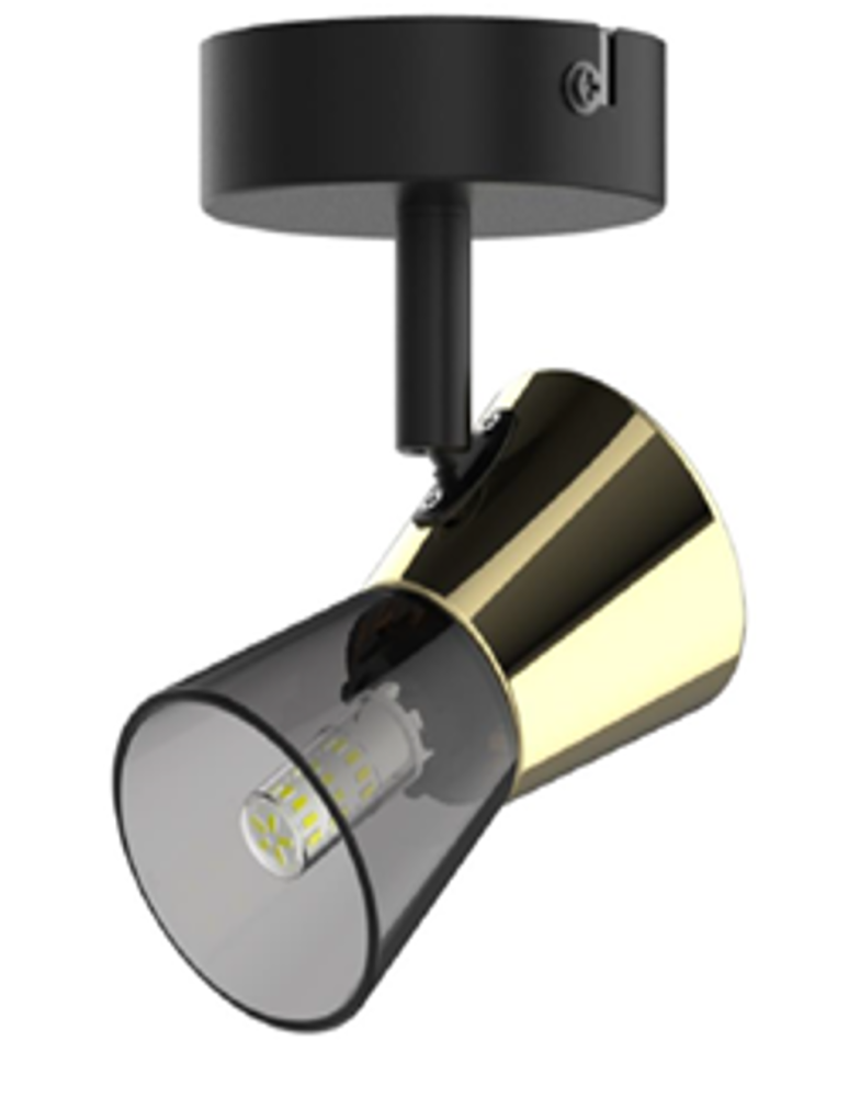 Kinkiety regulowane - Zuma Line Cento Kinkiet CK220532-1BG czarny mat - produkt kolory-swiatla.pl 1