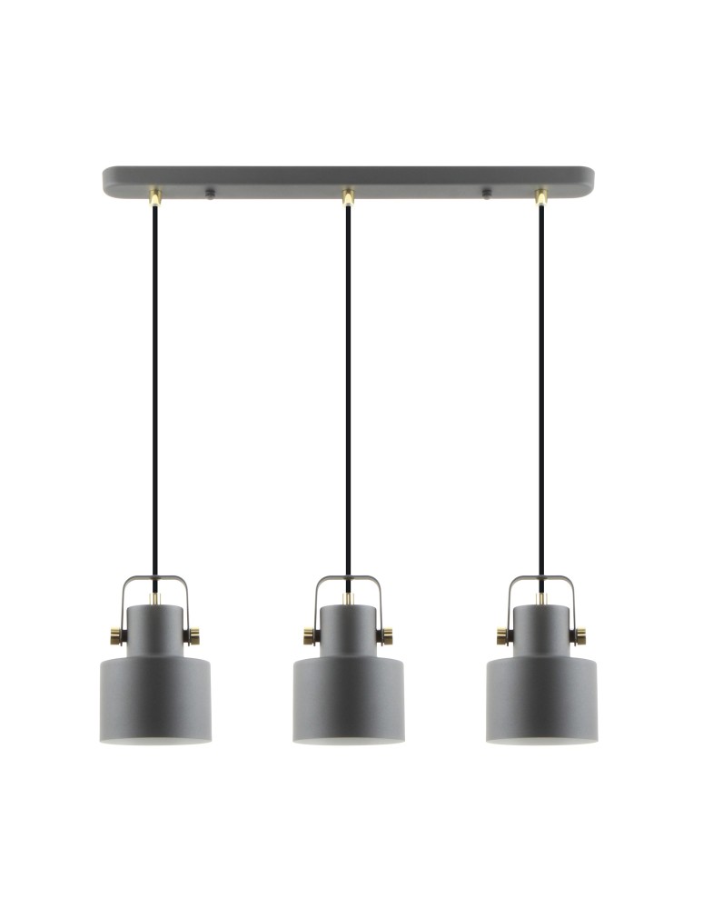 Lampy wiszące na listwie - Zuma Line Draco Lampa Wisząca A8062-3A czarny mat - produkt kolory-swiatla.pl 1