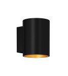 Kinkiety tuby - Zuma Line Sola WL Round  Kinkiet Czarno-Złoty/Black-Gold 91061-N - product 1