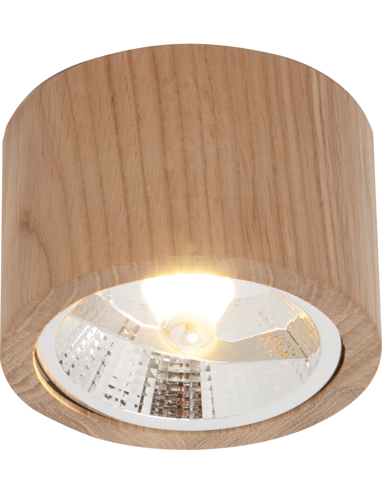 Oprawy sufitowe okrągłe - Zuma Line Oak Spot  Drewniana 3010103 drewniany - produkt kolory-swiatla.pl 1