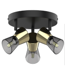 Lampy sufitowe reflektory - Zuma Line Cento Lampa Sufitowa CK220532-3BG czarny mat - product 1