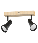 Lampy sufitowe reflektory - Zuma Line Triest Lampa Sufitowa JP01A-SP-03S-BWD.356 czarny mat - product 1